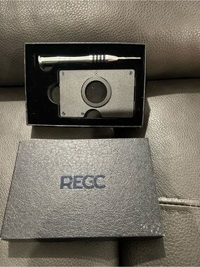 AirTag Black and Silver Slim Metal Money Clip with Tool